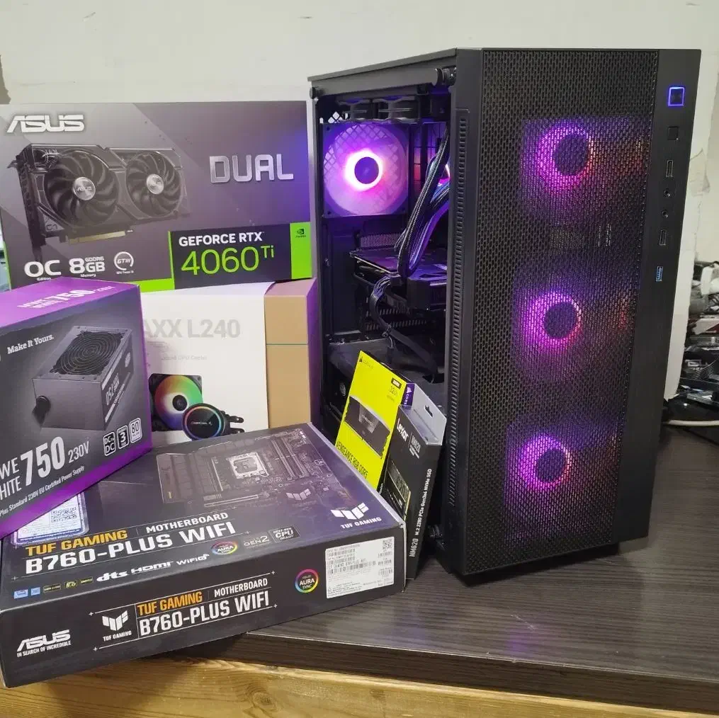 کیس گیمینگ نسل ۱۳ ddr5 گارانتی دار RTX 4060ti b760|رایانه رومیزی|تهران, جمهوری|دیوار