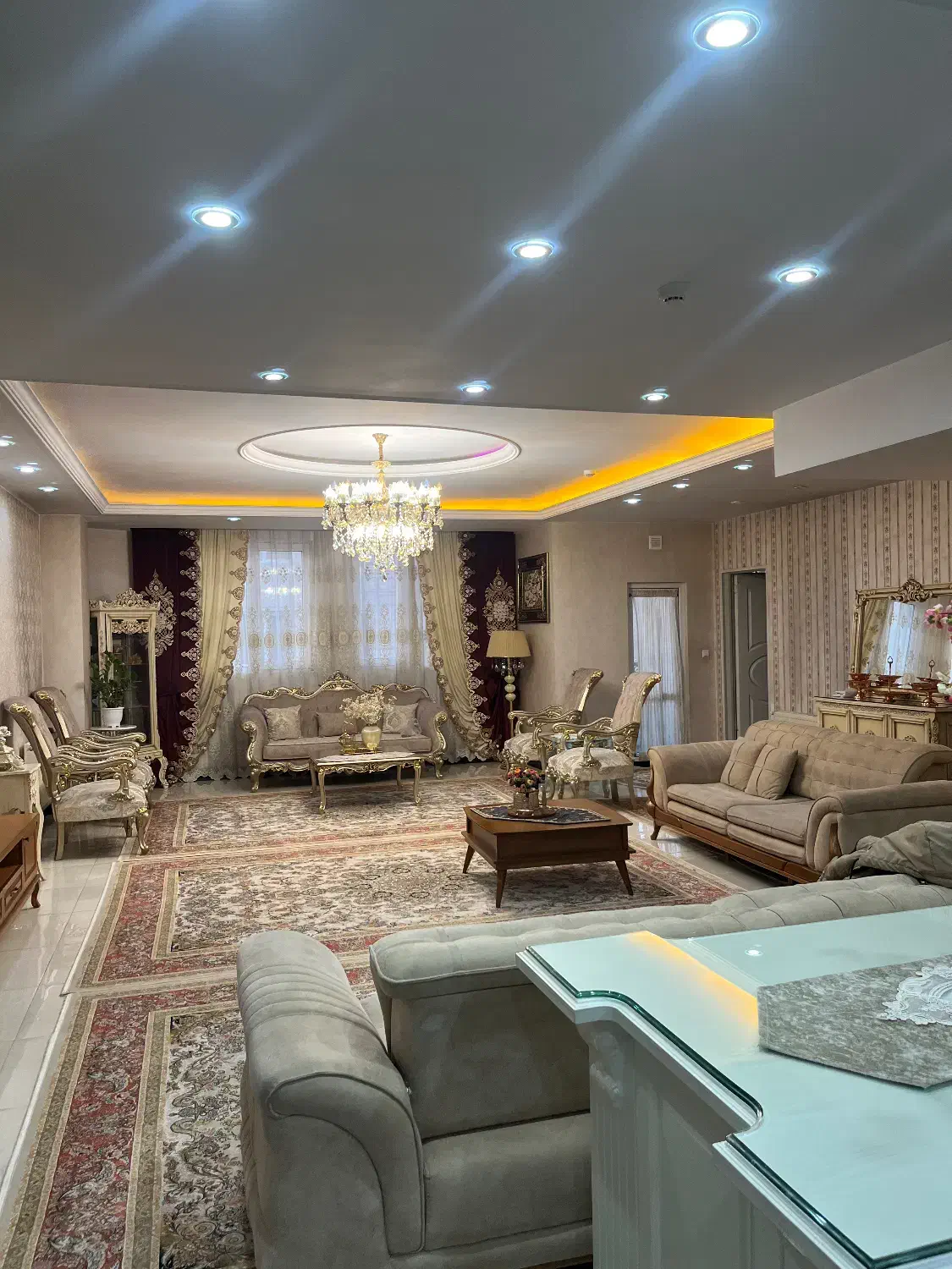 پرده سالن|پرده، رانر، رومیزی|کرج, عظیمیه|دیوار