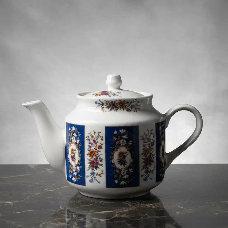 قوری آبی چینی درسا با ظرفیت 2.5 فنجان|قوری، کتری، قهوه‌ساز دستی|تهران, بازار|دیوار