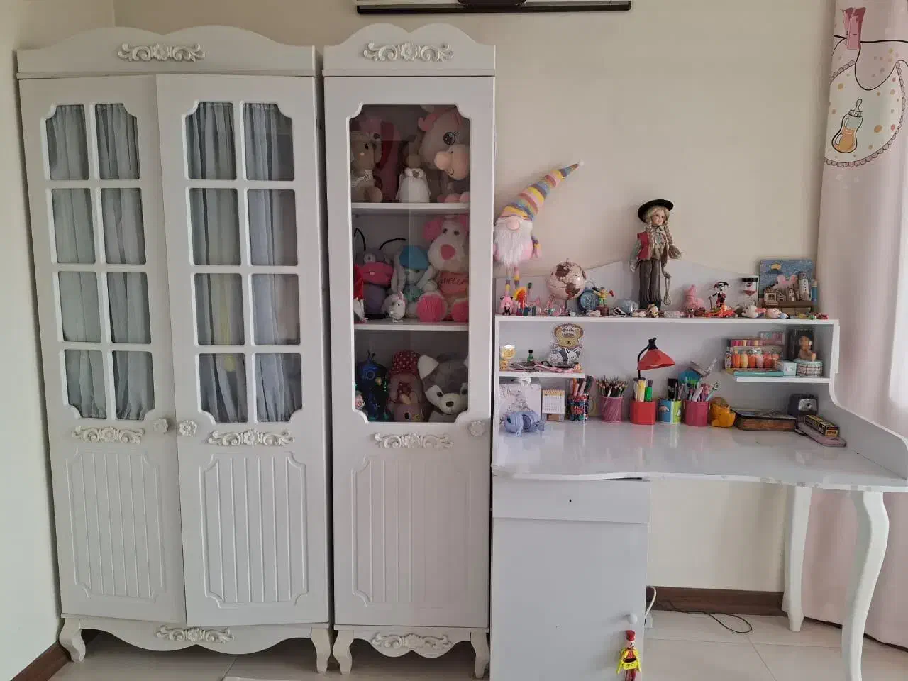 سرویس خواب کودک و نوجوان و میز تحریر|تخت و سرویس خواب|اصفهان, ناژوان|دیوار