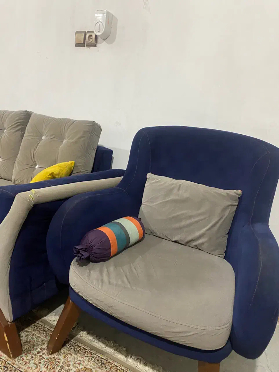 مبل هفت نفره|مبلمان خانگی و میز عسلی|پل سفید, |دیوار