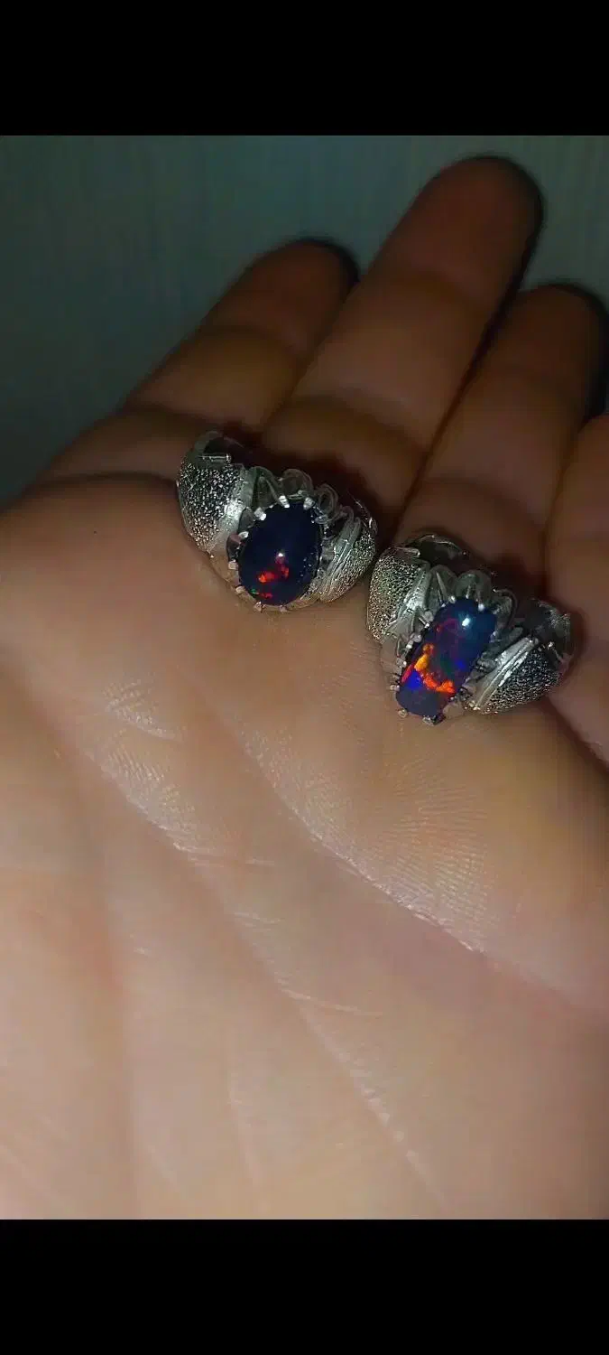 مهره نگین انگشتر اوپال اتیوپی جواهری|جواهرات|اهواز, زیتون کارمندی|دیوار