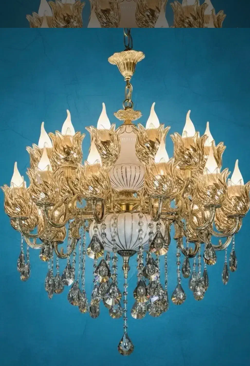 لوستر ۵شاخه ده لامپ فلورانس|لوستر و چراغ آویز|سنندج, |دیوار