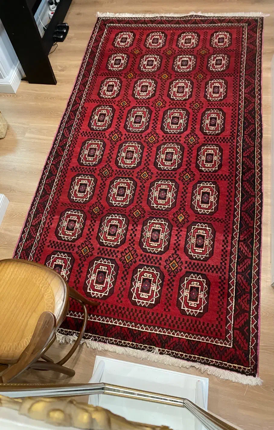 فرش دستباف قشقشایی ۴ و نیم متری|فرش|آستانه اشرفیه, |دیوار