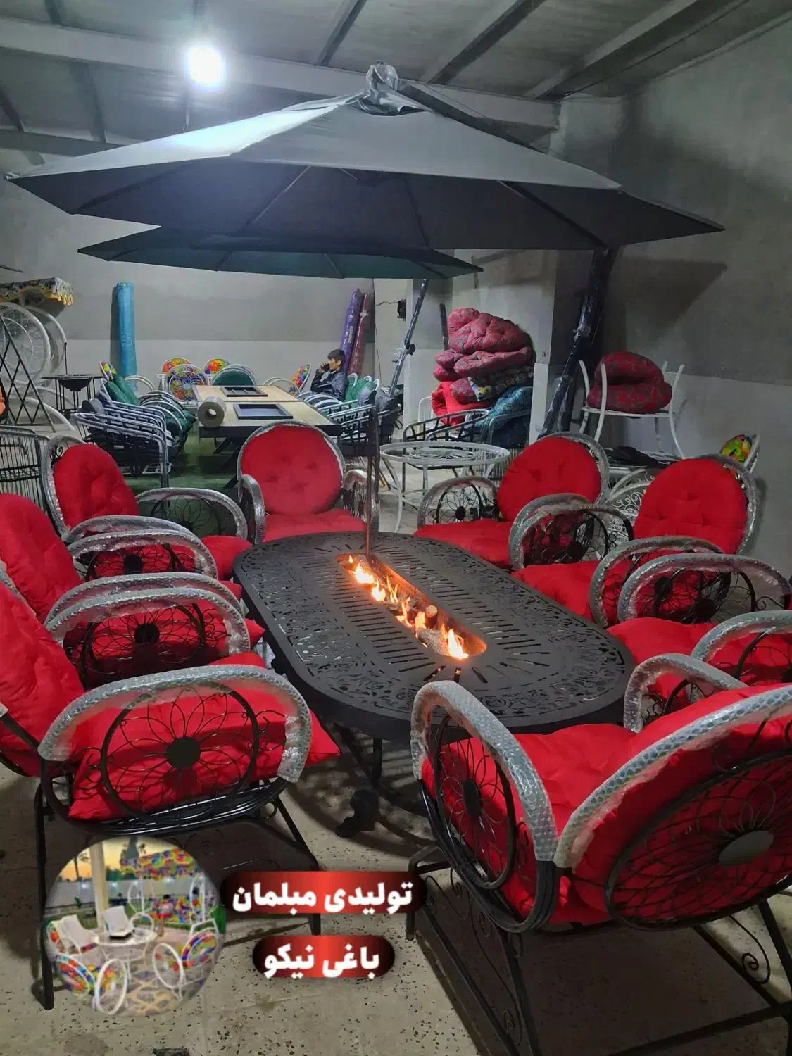 میز آتشدان/مدل بیضی/ذغالی و گازی|بخاری، هیتر، شومینه|چهارباغ, |دیوار