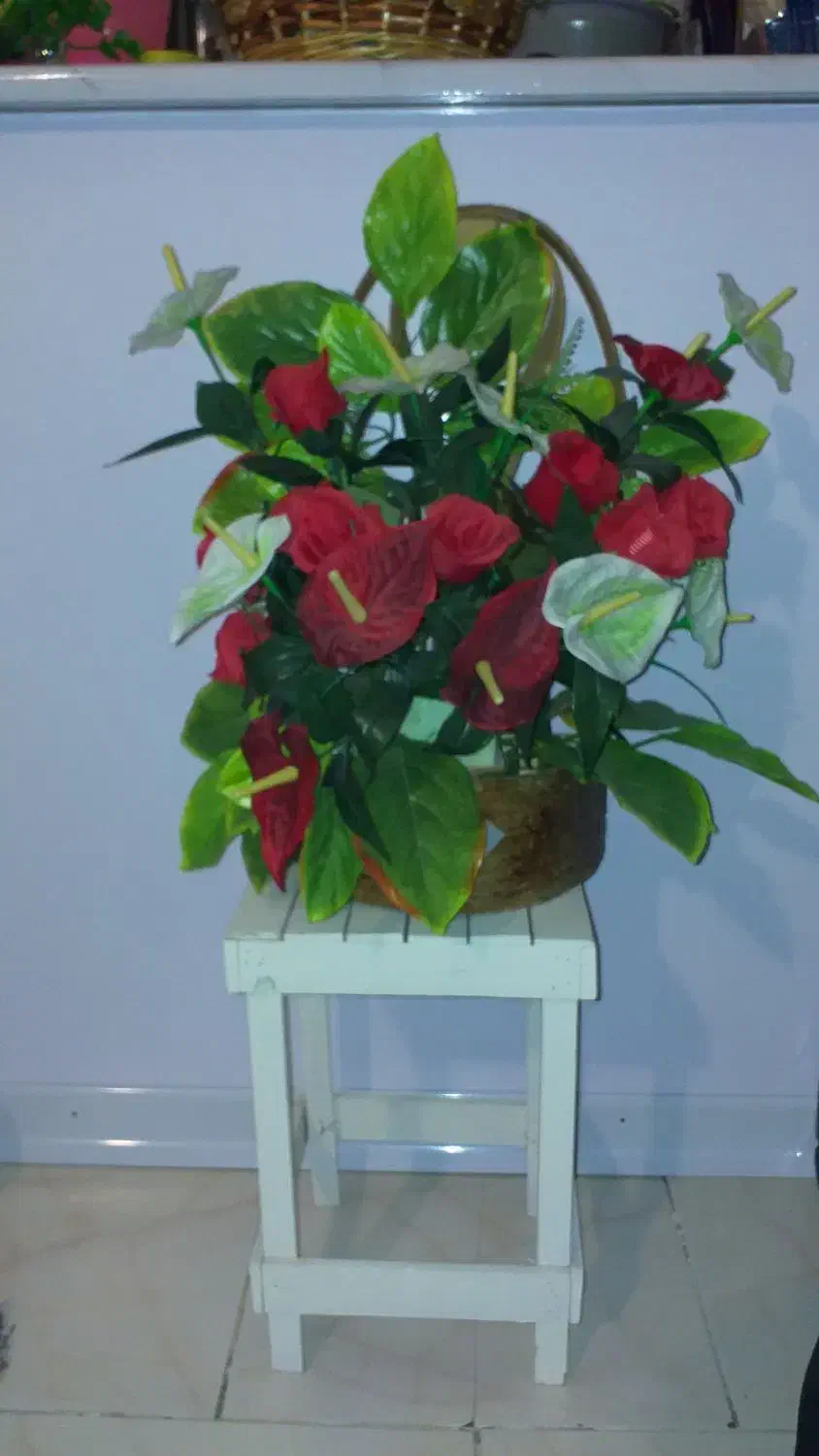 سبد گل مصنوعی نو  و باکس گل سایز یزرگ|گل مصنوعی|کرج, شهرک شهرداری|دیوار