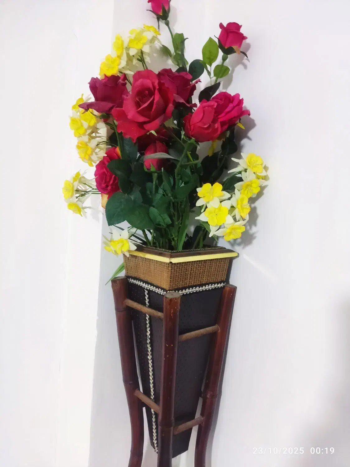 تزیینی|گل مصنوعی|میانه, |دیوار