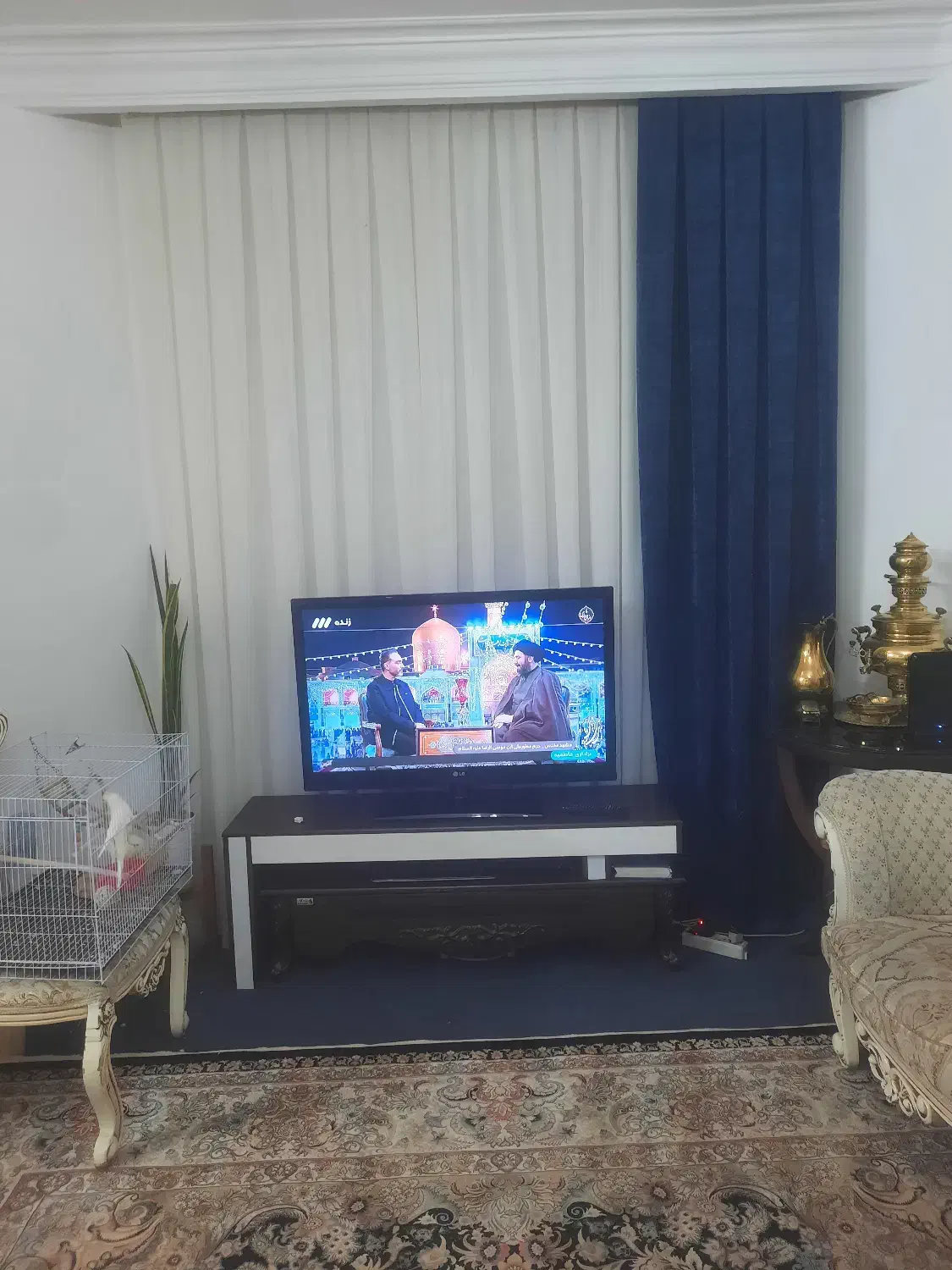 پرده  جنس حریر ترک ودستک مخمل ترک|پرده، رانر، رومیزی|مشهد, تربیت (صدف)|دیوار