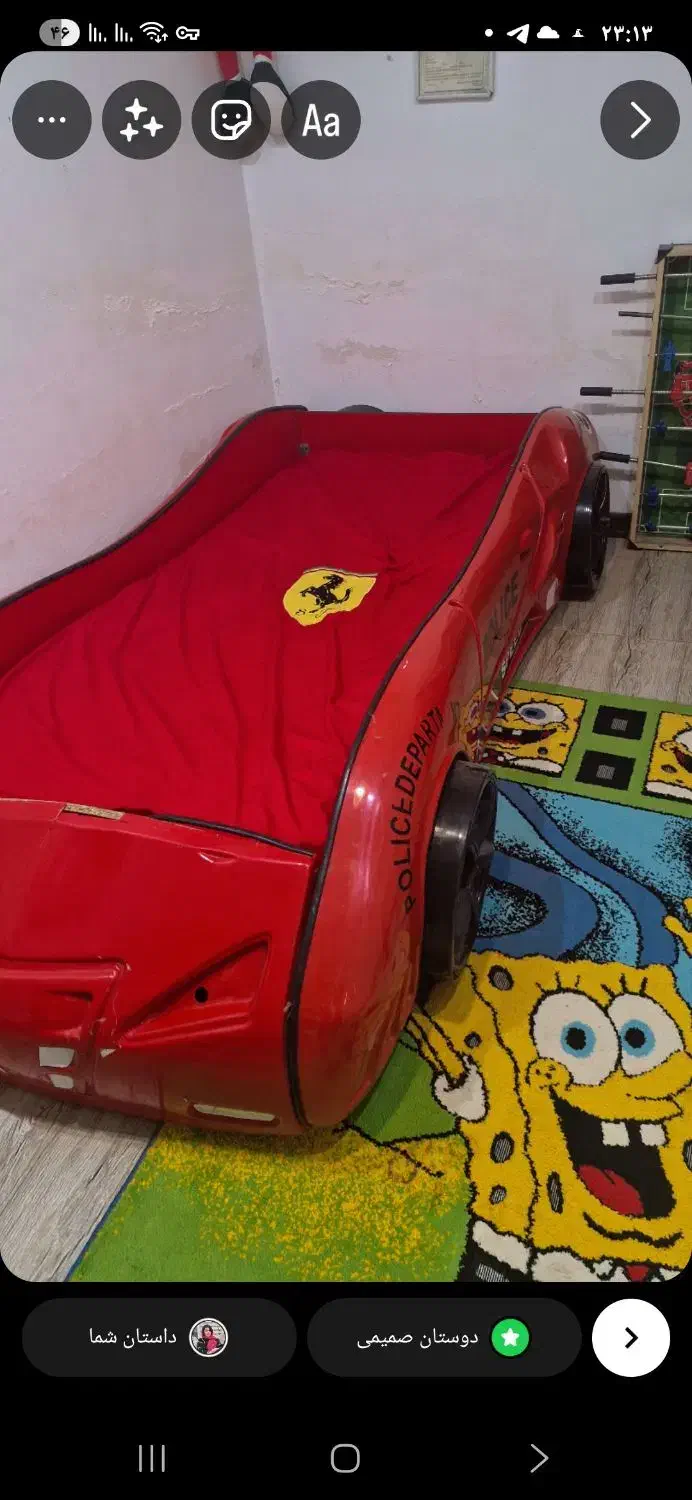 تخت ماشینی و دلاور پمپ بنزین|تخت و سرویس خواب|کلاله, |دیوار