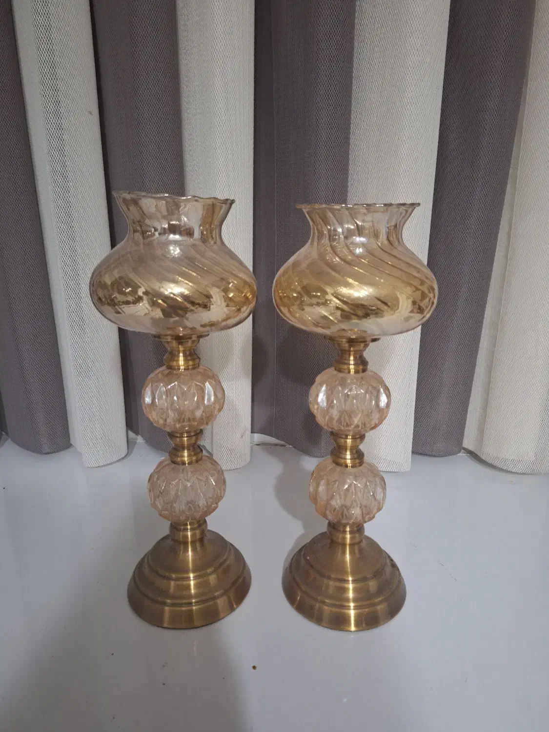 شمعدان کریستال اصل|لوستر و چراغ آویز|سمنان, |دیوار