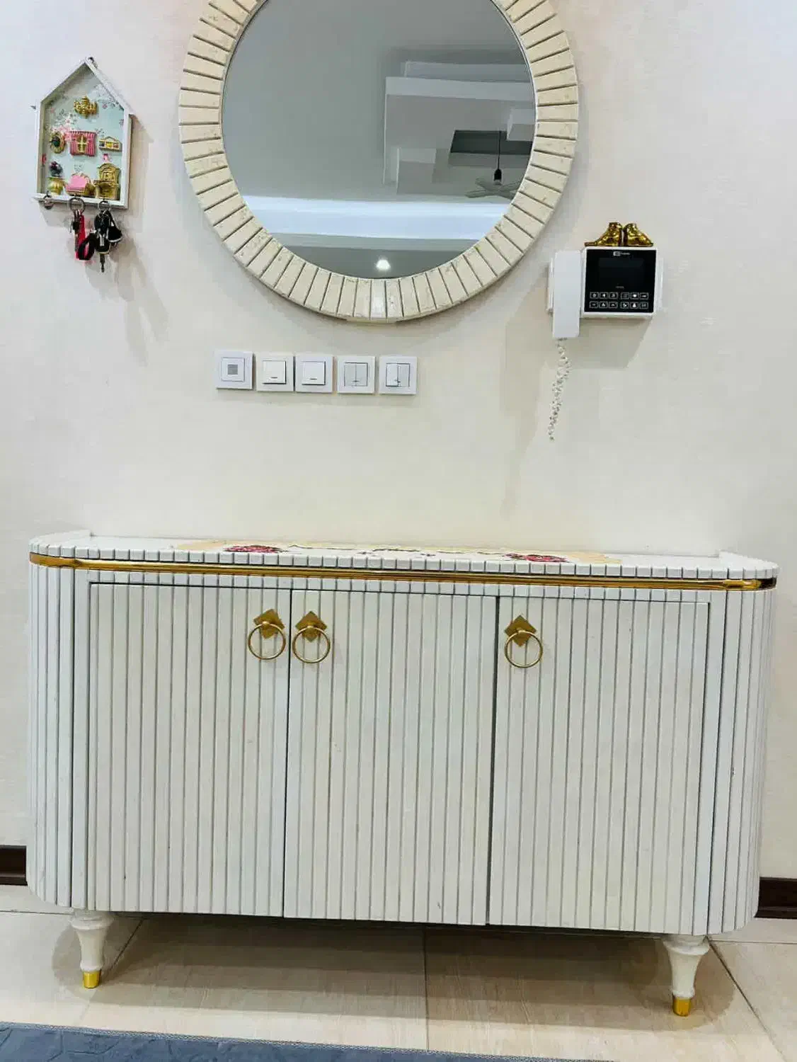 آیینه کنسول و میز تی وی|بوفه، ویترین، کنسول|مشکیندشت, |دیوار