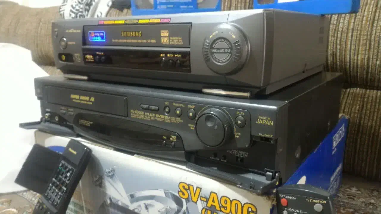 دو عدد ویدیئو پاناسونیک و سامسونگ|پخش‌کننده DVD و ویدیو|ری, سیزده آبان|دیوار