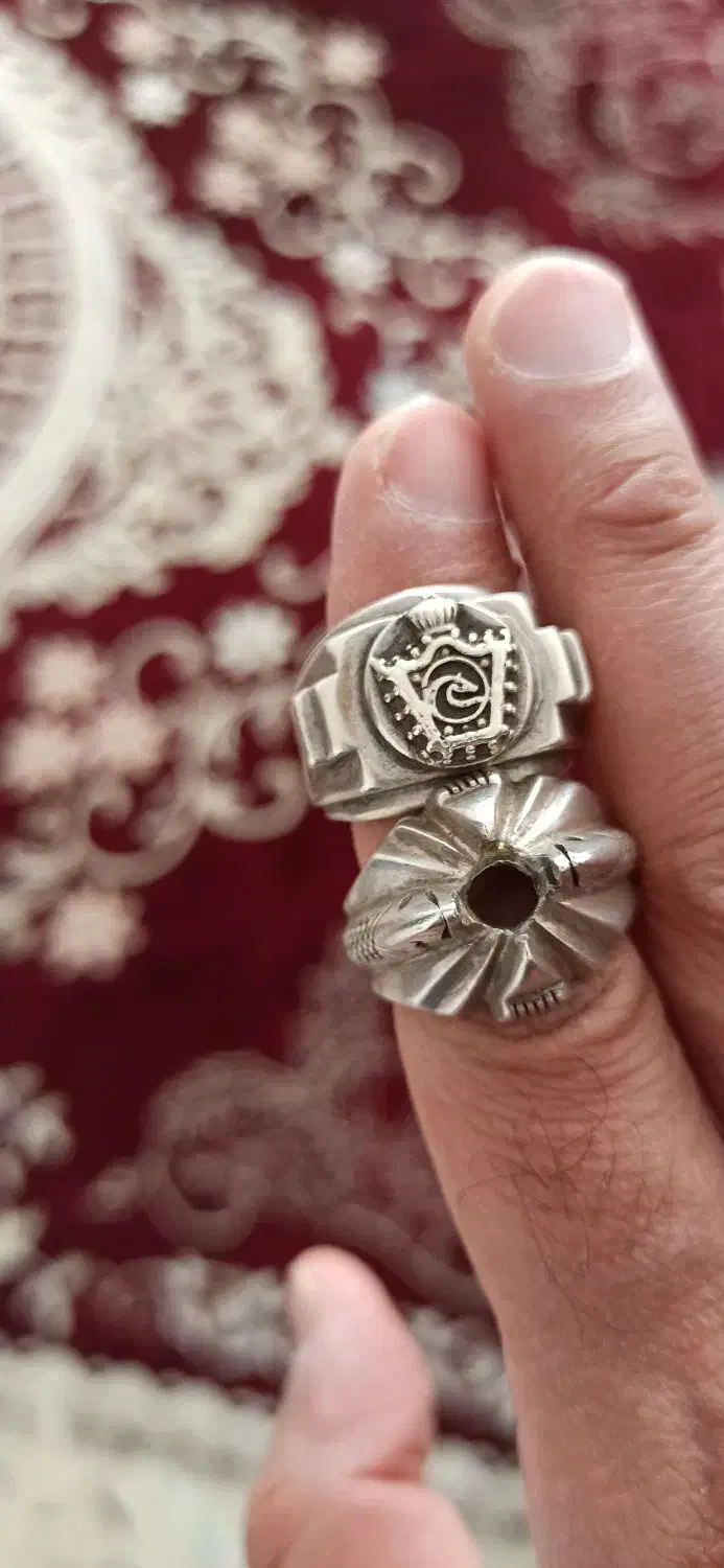 انگشتر  رکاب نقره و فیروزه نیشابور|جواهرات|قم, باغ کرباسی|دیوار