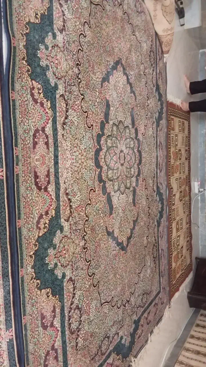 فرش ۹متری ۶متری قصر ایرانیان دستباف گونه|فرش|ماهدشت, |دیوار