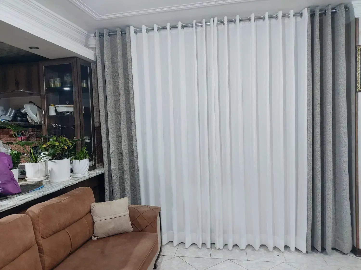 پرده مینمال و پانچ اقساطی|پرده، رانر، رومیزی|شیراز, شهرک فرزانگان|دیوار