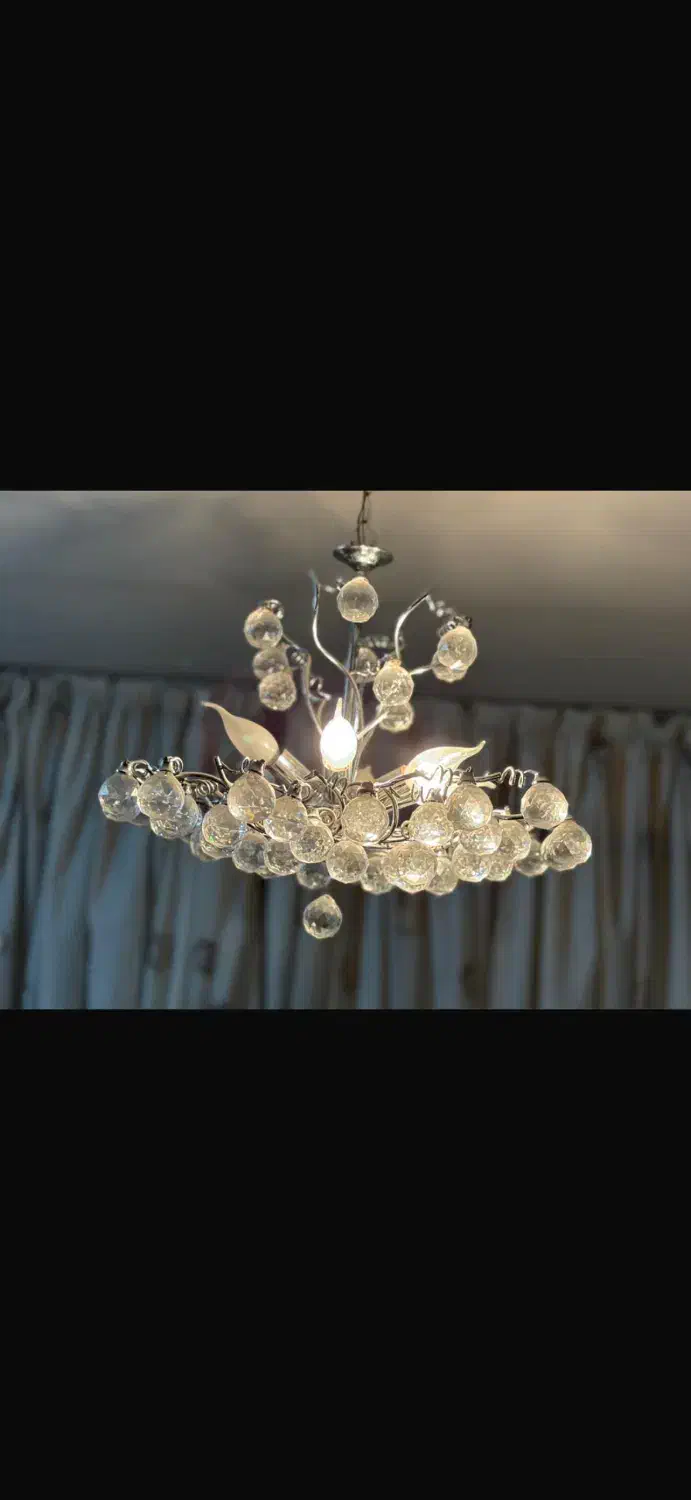 لوستر کریستالی|لوستر و چراغ آویز|خمینی‌شهر, |دیوار