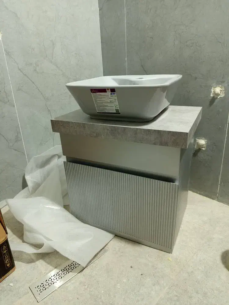 روشویی pvc بندرخمیر|لوازم سرویس بهداشتی|خمیر, |دیوار