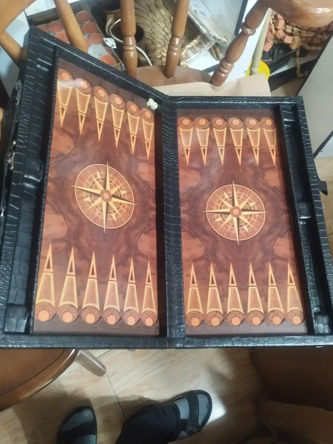 تخته نرد روکش چرم|اسباببازی|گنبد کاووس, |دیوار