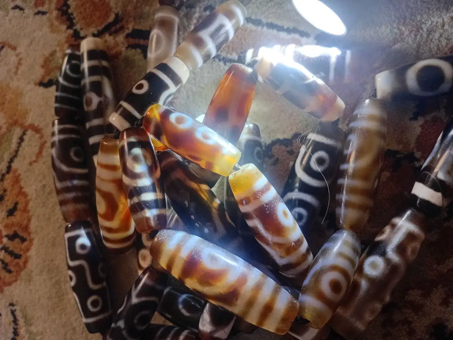 ۳۹ مهره لول تبتی کهنه طبیعی|کلکسیون اشیاء عتیقه|تهران, قنات‌کوثر|دیوار