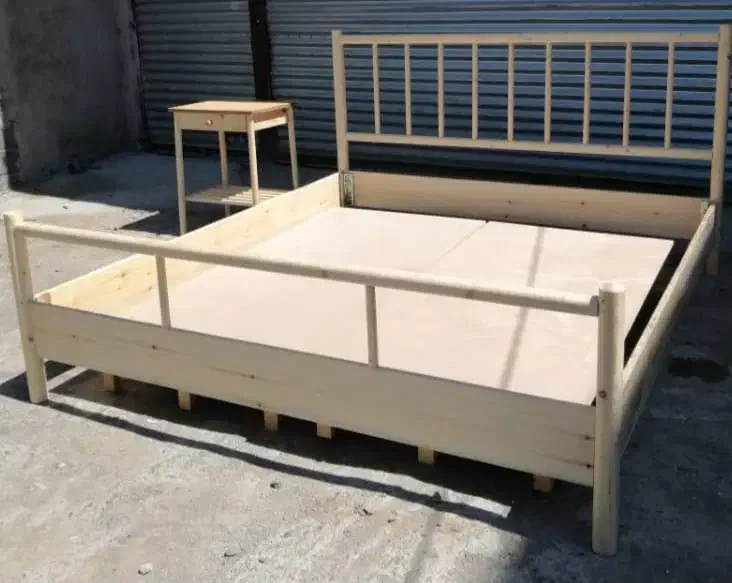 تخت دو نفره ۲۰۰×۱۸۰ (تمام چوب)|تخت و سرویس خواب|ساری, |دیوار