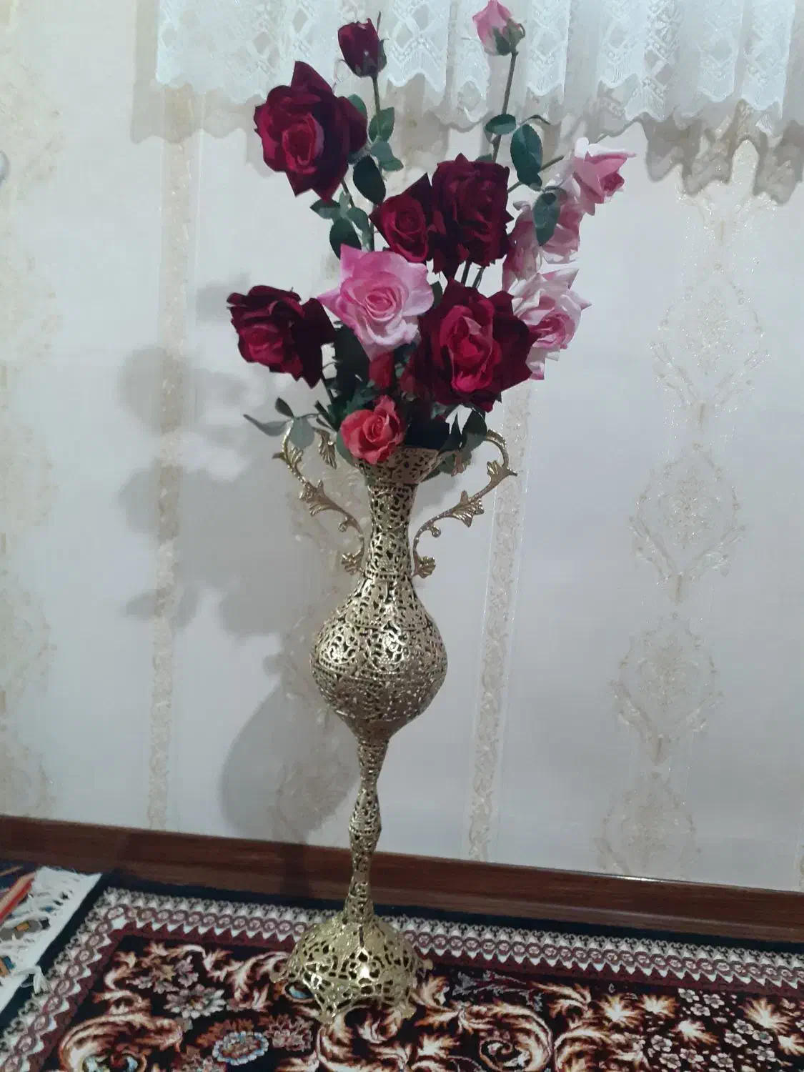 گل وگلدان برنز|گل مصنوعی|نهاوند, |دیوار