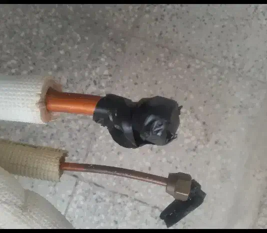 لوله مسی کولر دوتیکه|کولر گازی و فنکوئل|یاسوج, |دیوار