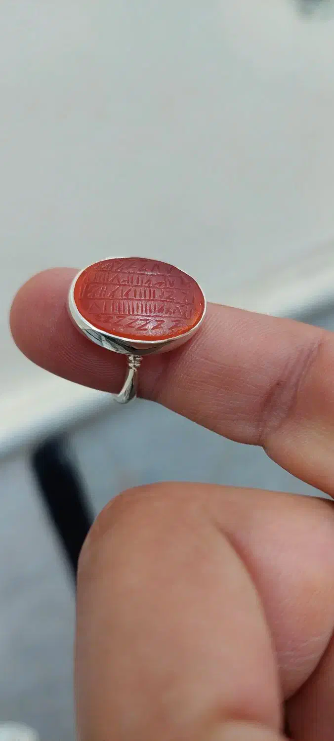 انگشتر حرز خاتم قاجاری|جواهرات|میبد, |دیوار