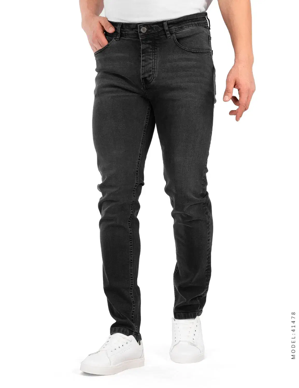 شلوار لی مردانه رنگ ذغالی کلاسیک سنگشور|لباس|کرمان, |دیوار