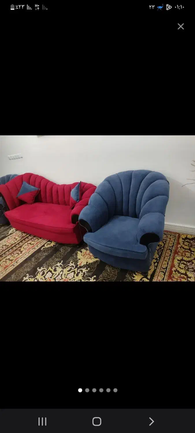 مبل۷نفره|مبلمان خانگی و میز عسلی|قم, شهرک امام حسن|دیوار