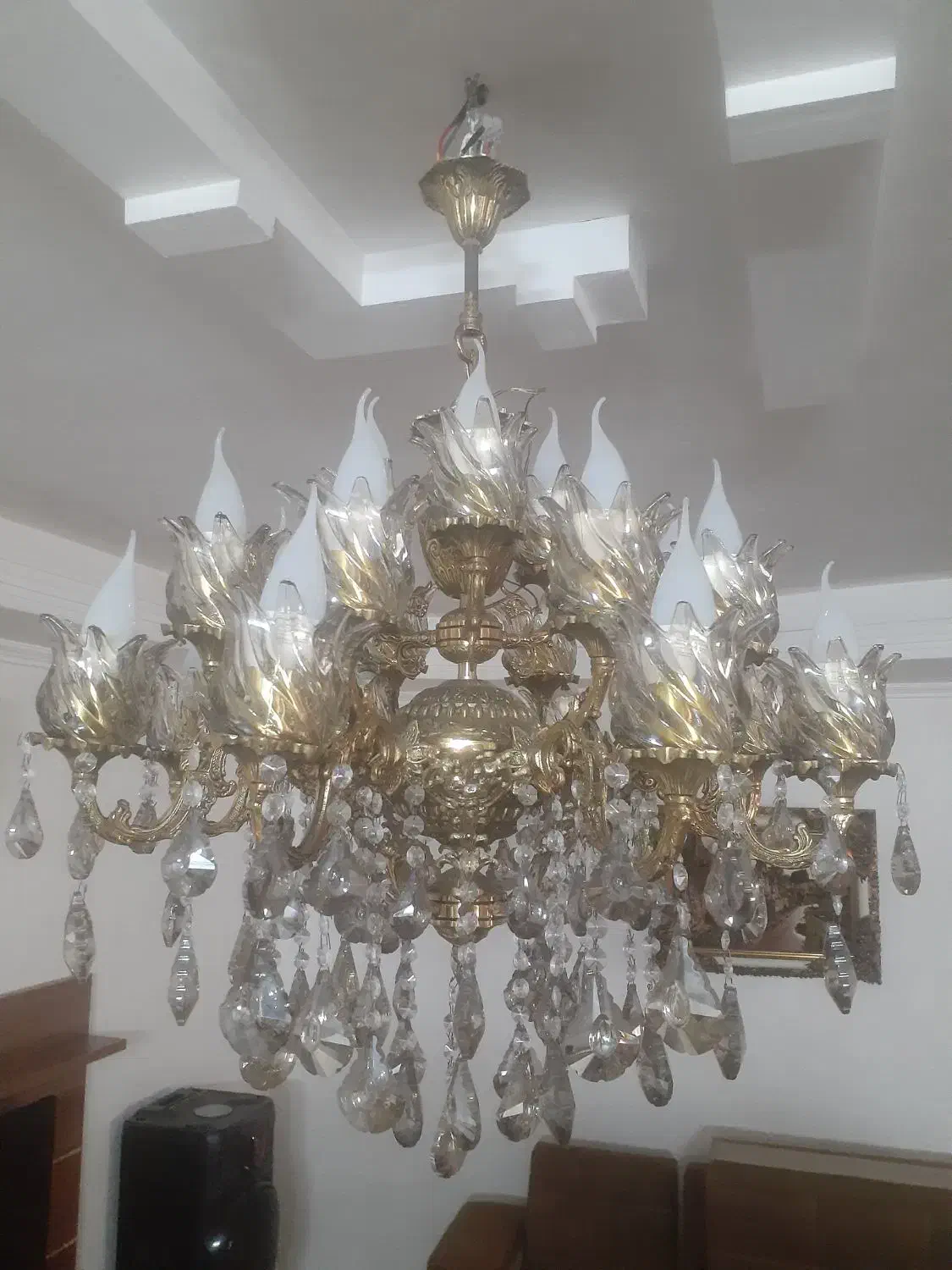 لوستر برنجی|لوستر و چراغ آویز|پاکدشت, پاکدشت (مامازند)|دیوار