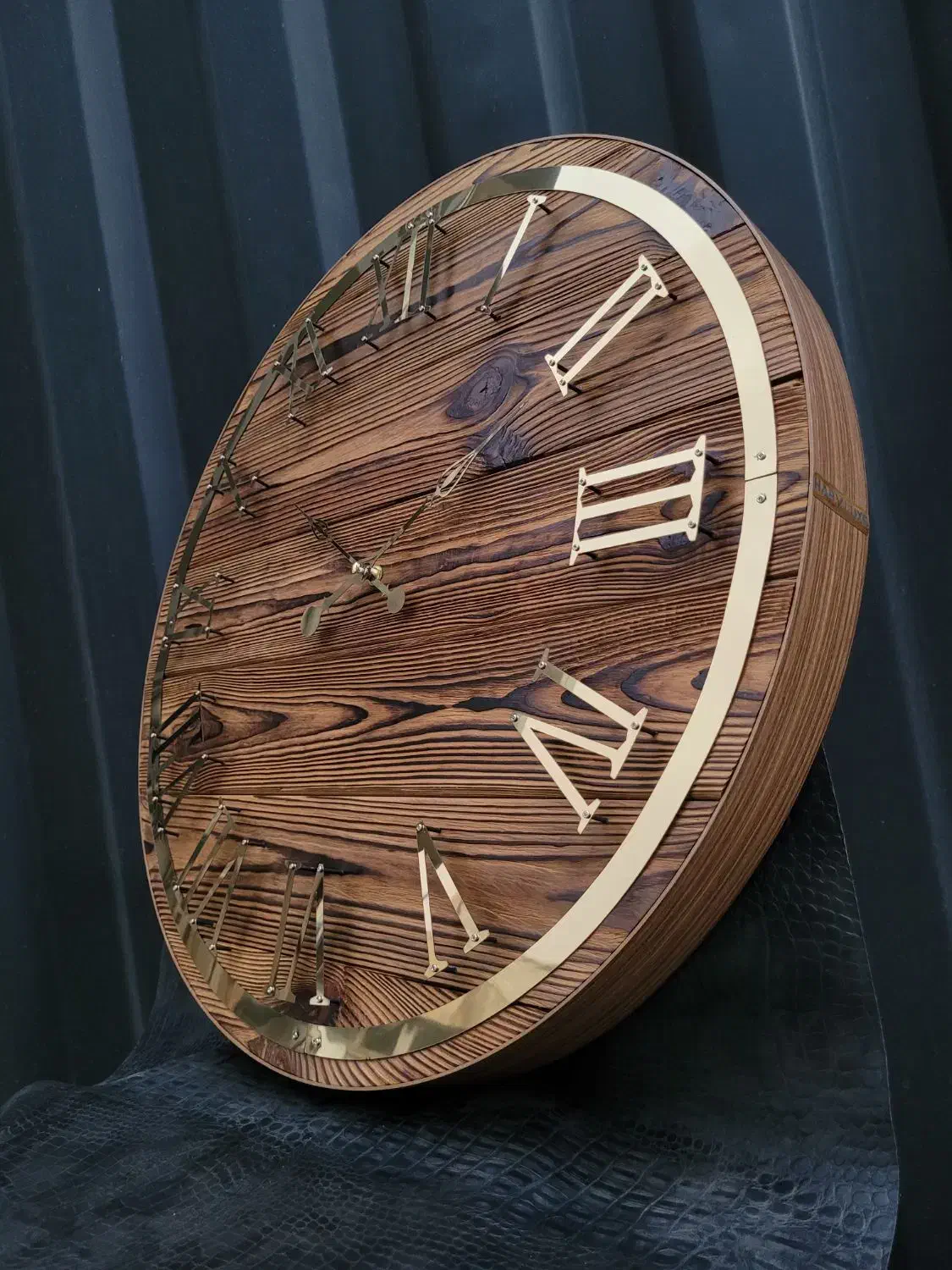 ساعت دیواری چوبی پرطرفدار قطره ۸۰ سانت رنگ عسلی|ساعت دیواری و تزئینی|تهران, آبشار تهران (دریاچه)|دیوار