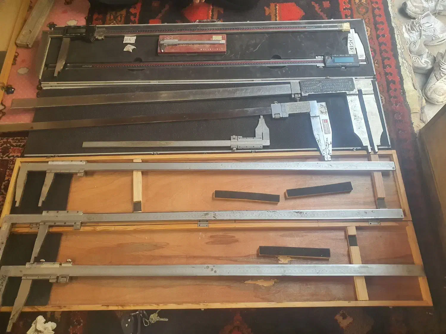 ۹ عدد کولیس بزرگ ۱ متری صنعتی|ابزارآلات|قم, قلعه صدری|دیوار