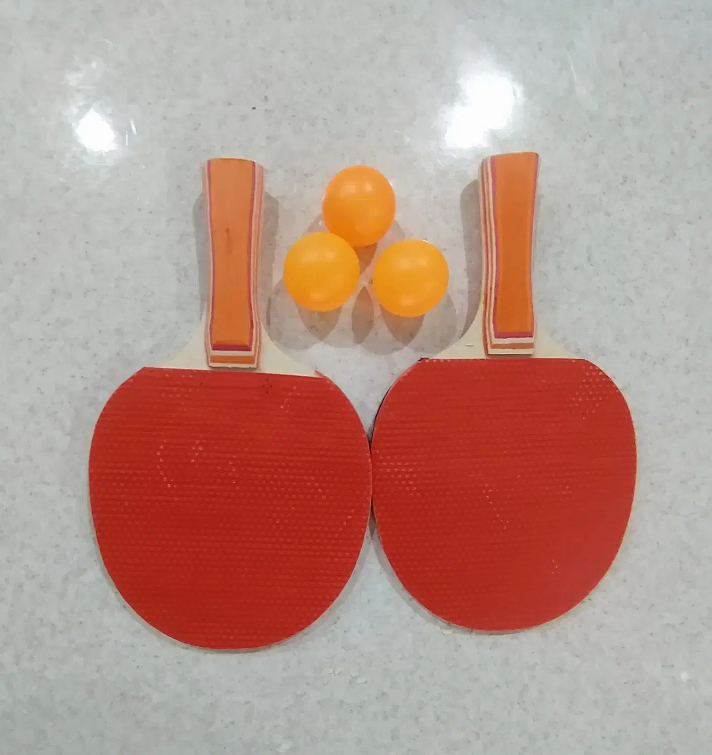 راکت پینگ پنگ حرفه ای دوعدد به همراه دوعدد توپ|ورزش‌های توپی|اهواز, نبوت|دیوار