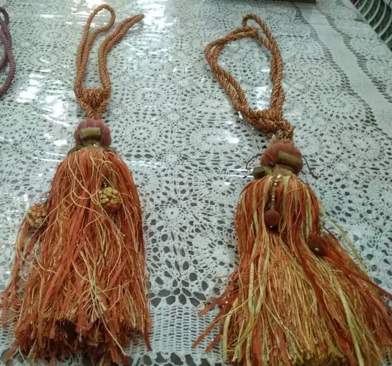 والان پرده قهوه ای ۲ عدد|پرده، رانر، رومیزی|تهران, آشتیانی|دیوار