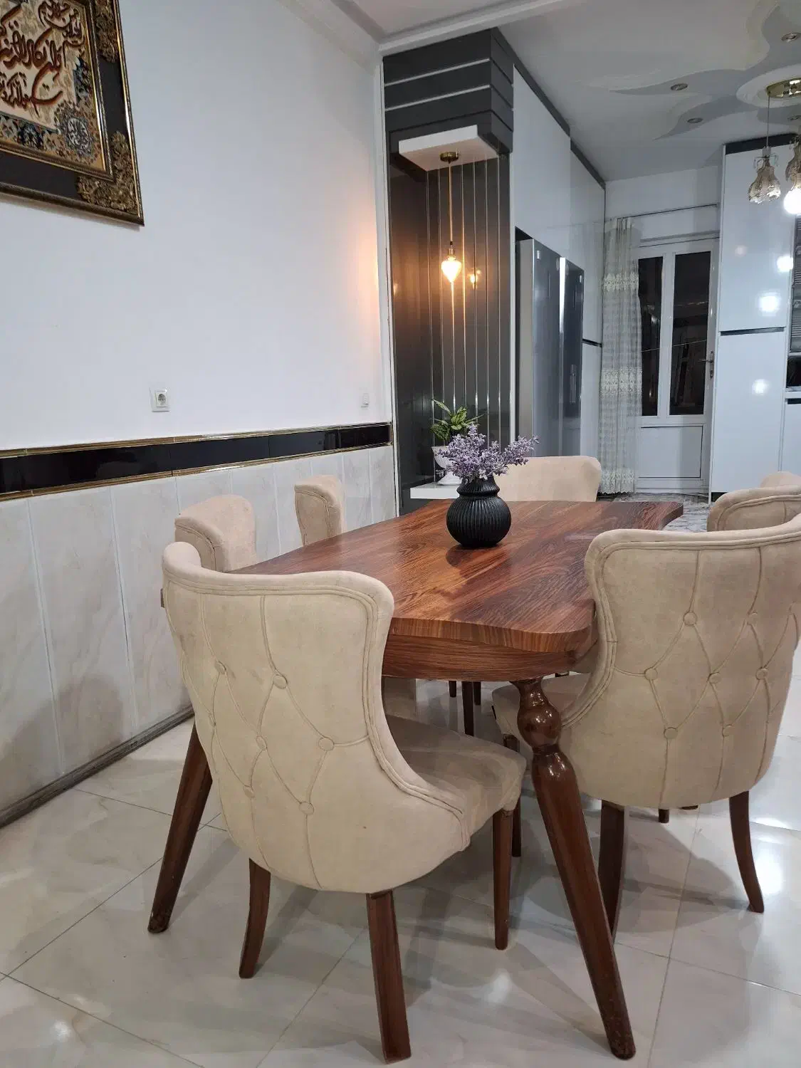 میز ناهارخوری 6نفره|میز و صندلی غذاخوری|مشگین شهر, |دیوار