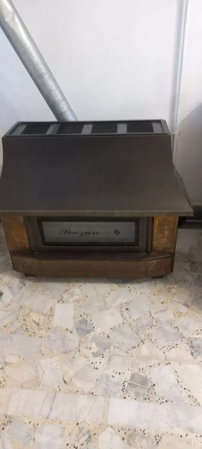 بخاری گازی سوزان شومینه|بخاری، هیتر، شومینه|رشت, بیجارپس|دیوار