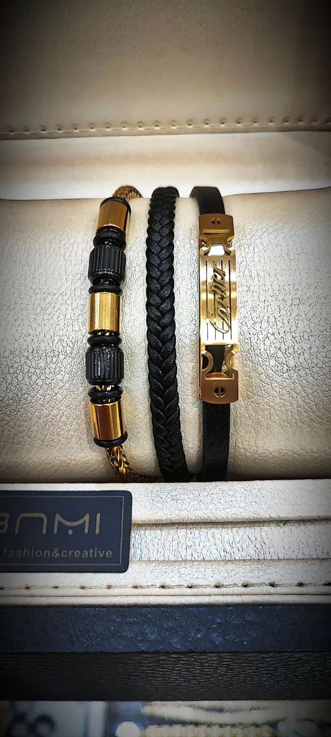 دستبند سه لاین چرم مردانه|بدلیجات|قم, ارم|دیوار