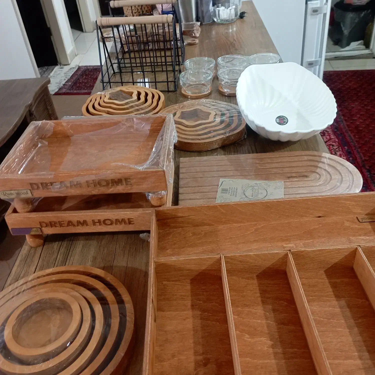 ظروف سرو چوبی آکبند|ظروف سرو و پذیرایی|پرند, فاز ۶|دیوار