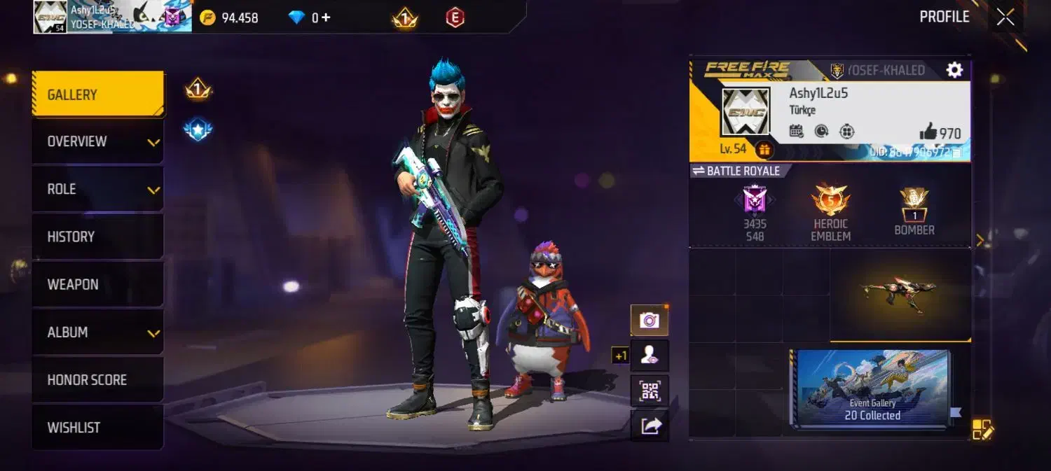 اکانت فری فایر|کنسول، بازی ویدئویی و آنلاین|ملایر, |دیوار