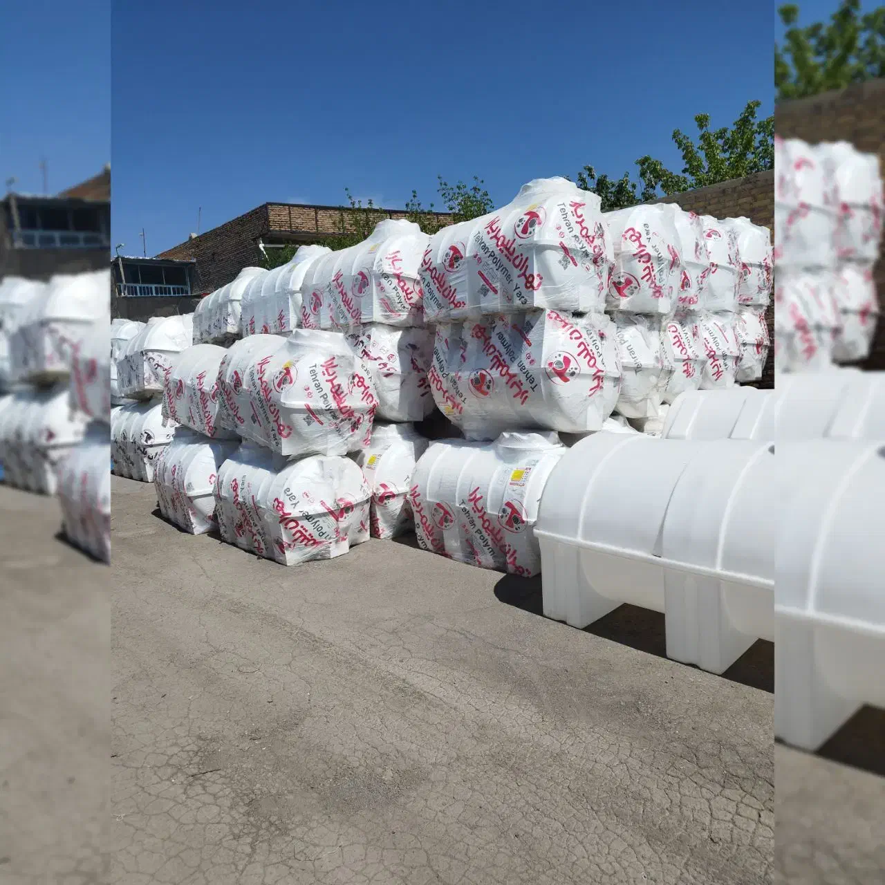 مخزن2000لیتر(افقی)پایه دار تانکرسه لایه ضدجلبک|مصالح و تجهیزات ساختمان|تبریز, |دیوار