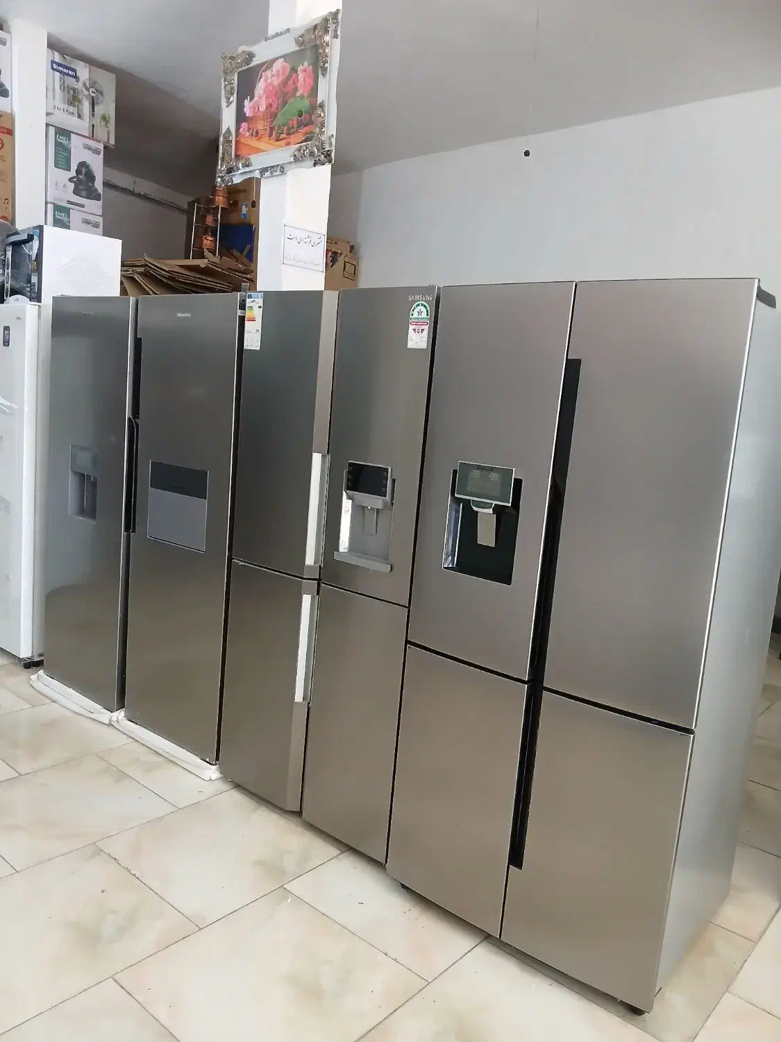 یخچال دوقلو بوش اصل آلمان پشت پلمپ تیتانیومی|یخچال و فریزر|ملایر, |دیوار