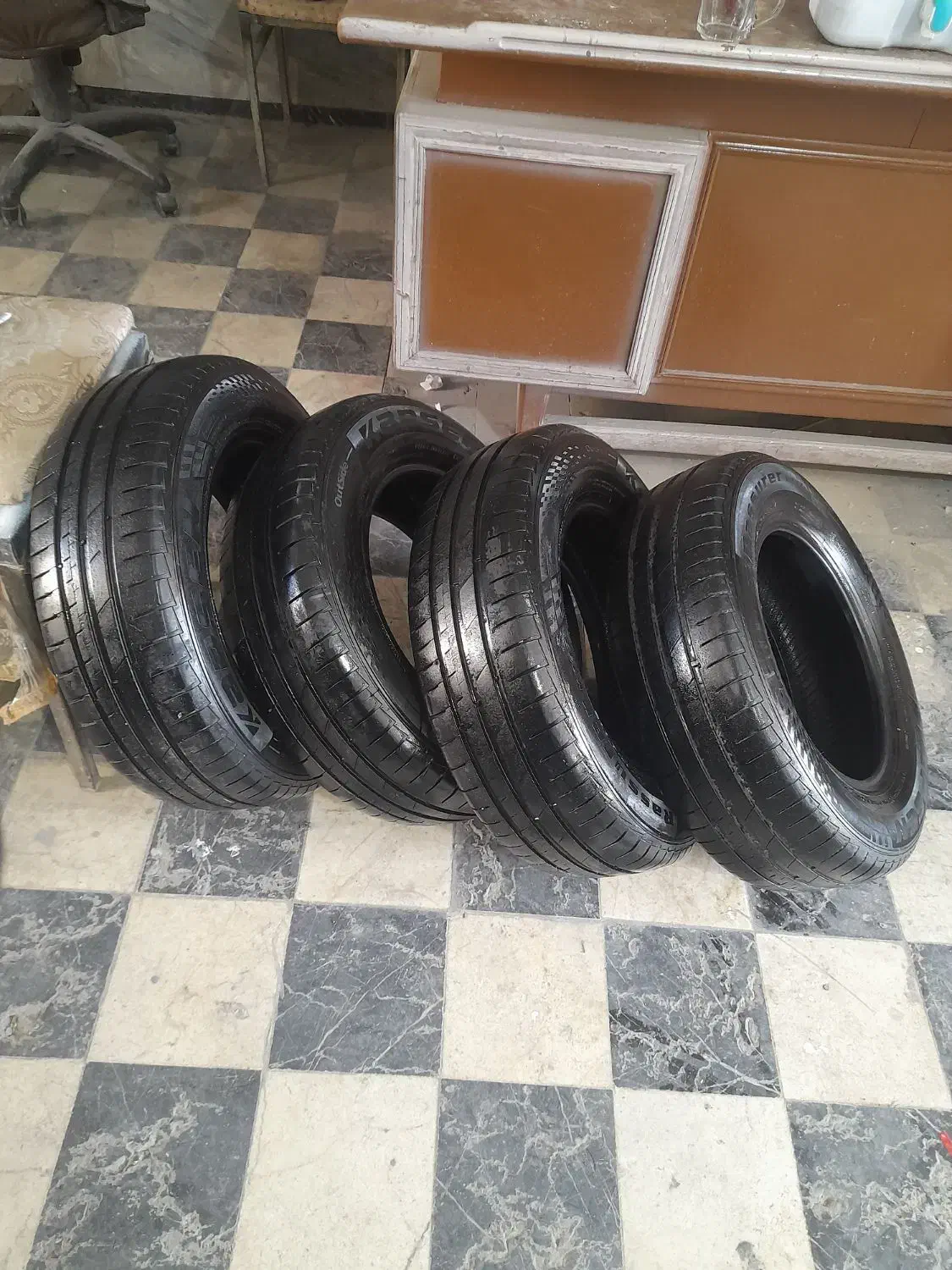 چهار حلقه لاستیک کاپشن ۶۰درصد ۱۷۵،۷۰،۱۳|قطعات یدکی و لوازم جانبی|همدان, |دیوار