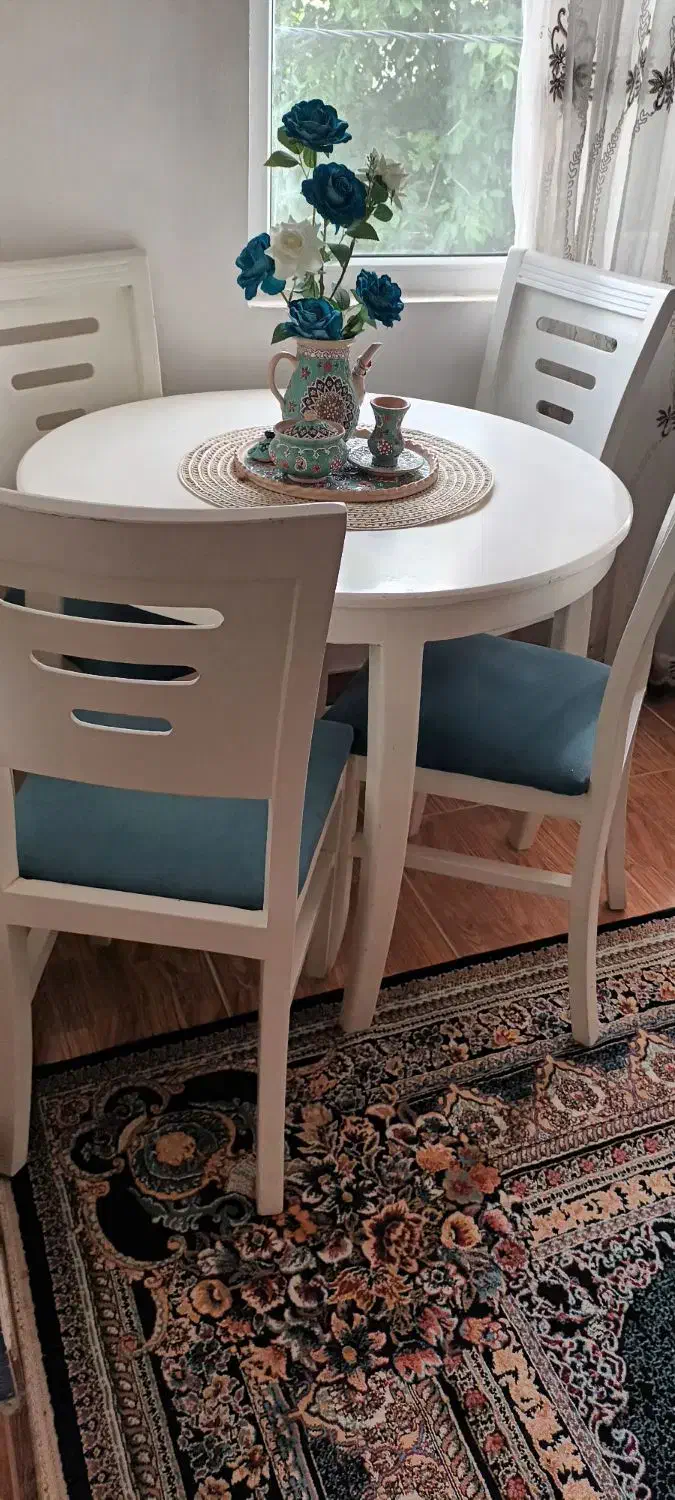 میز نهار خوری ۴نفره|میز و صندلی غذاخوری|آزادشهر, |دیوار