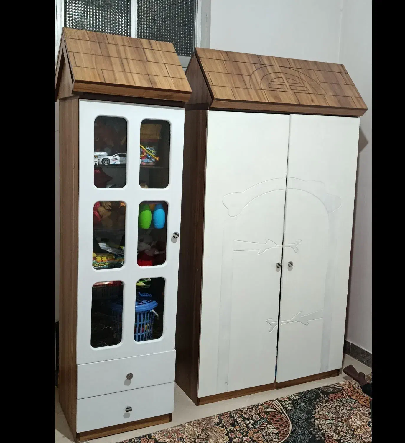 کمد دوتیکه کودک ونوجوان|جاکفشی، کمد، دراور|بروجرد, |دیوار