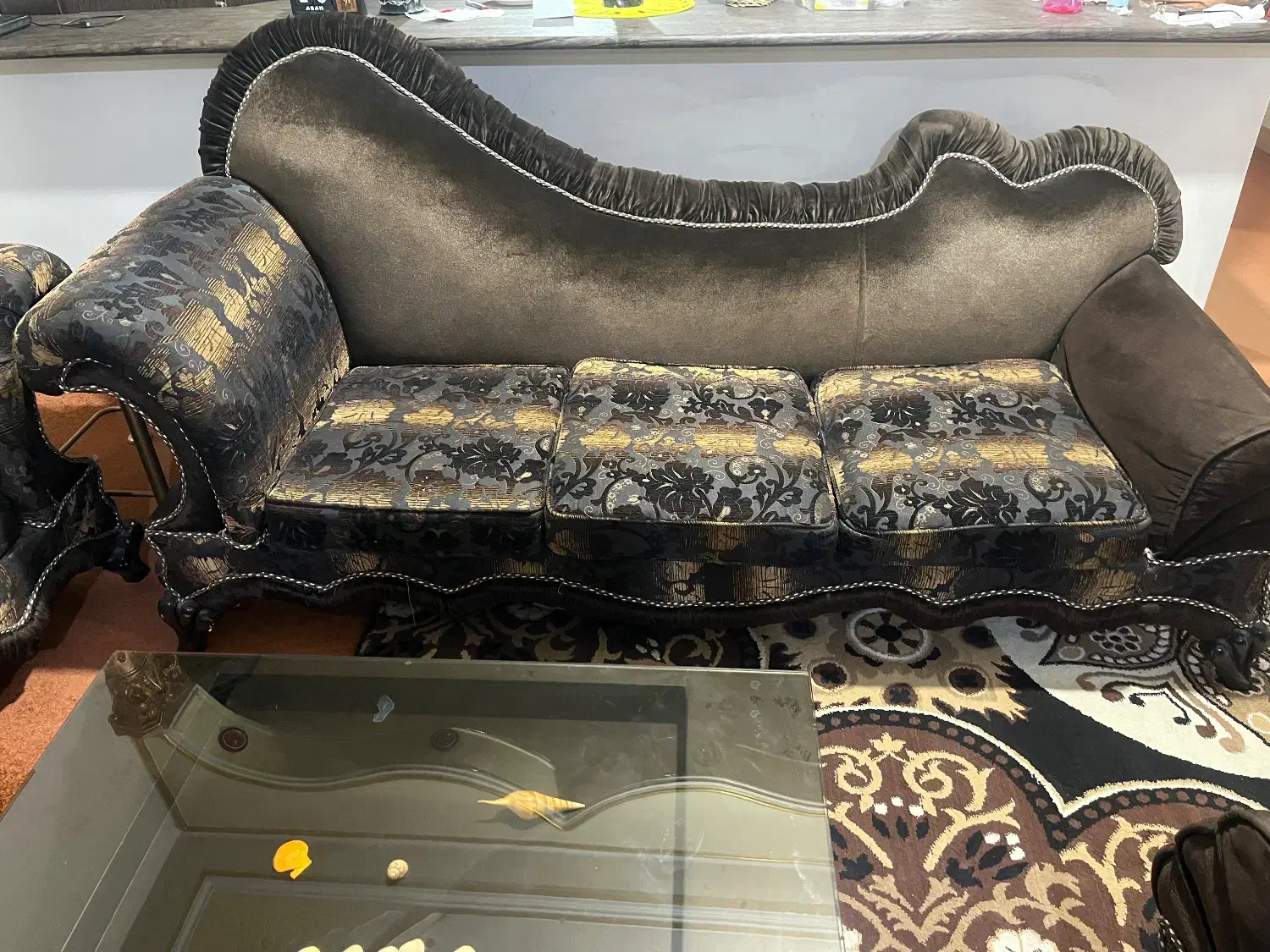 مبل ۳ نفره|مبلمان خانگی و میز عسلی|شوش, |دیوار