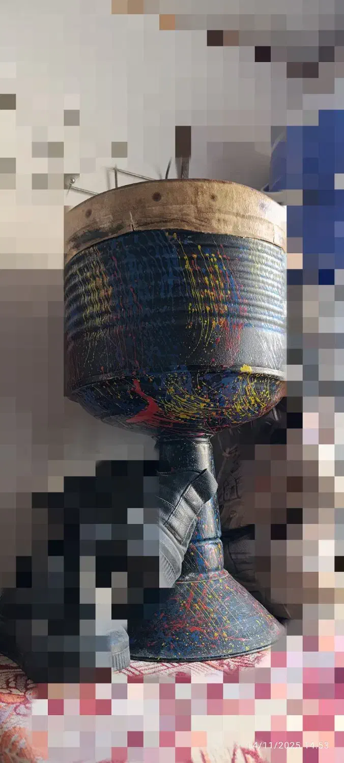 تنبک در حدنو|سازهای سنتی|زنجان, |دیوار