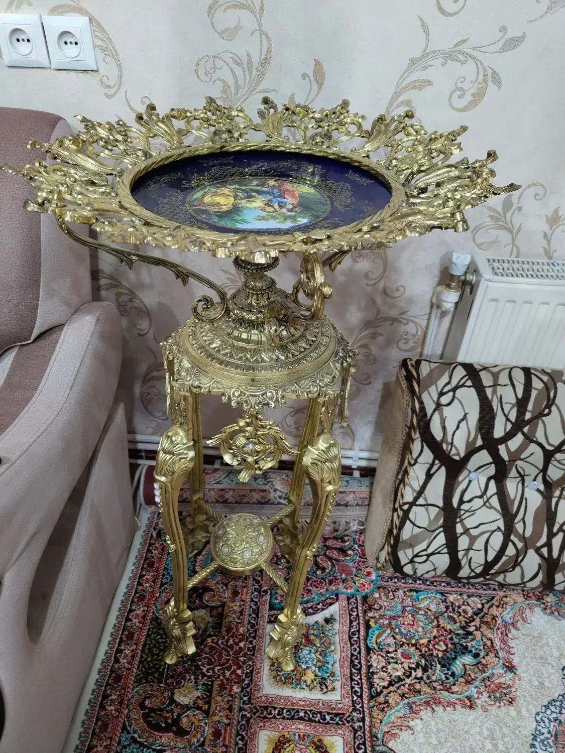 کاسه کنار سالنی برنزی|مجسمه، تندیس، ماکت|ایوان, |دیوار