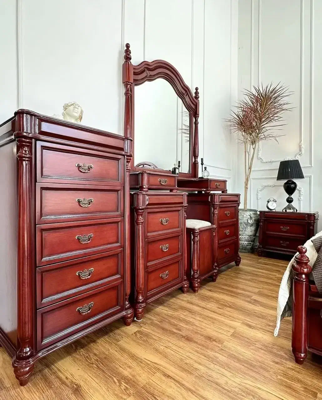 سرویس خواب چوبی زرین تخت دونفره|تخت و سرویس خواب|اردبیل, |دیوار