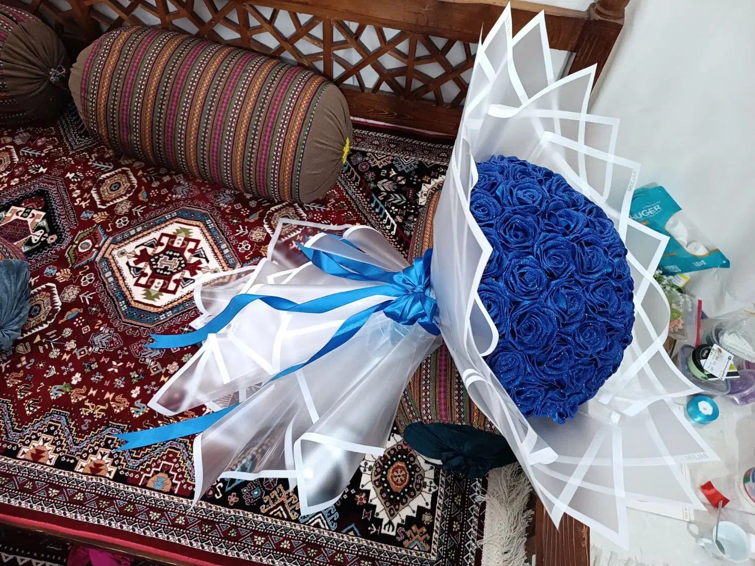 ساخت انواع گل روبانی با کیفیت و قیمت اقتصادی|گل مصنوعی|شیراز, محراب|دیوار