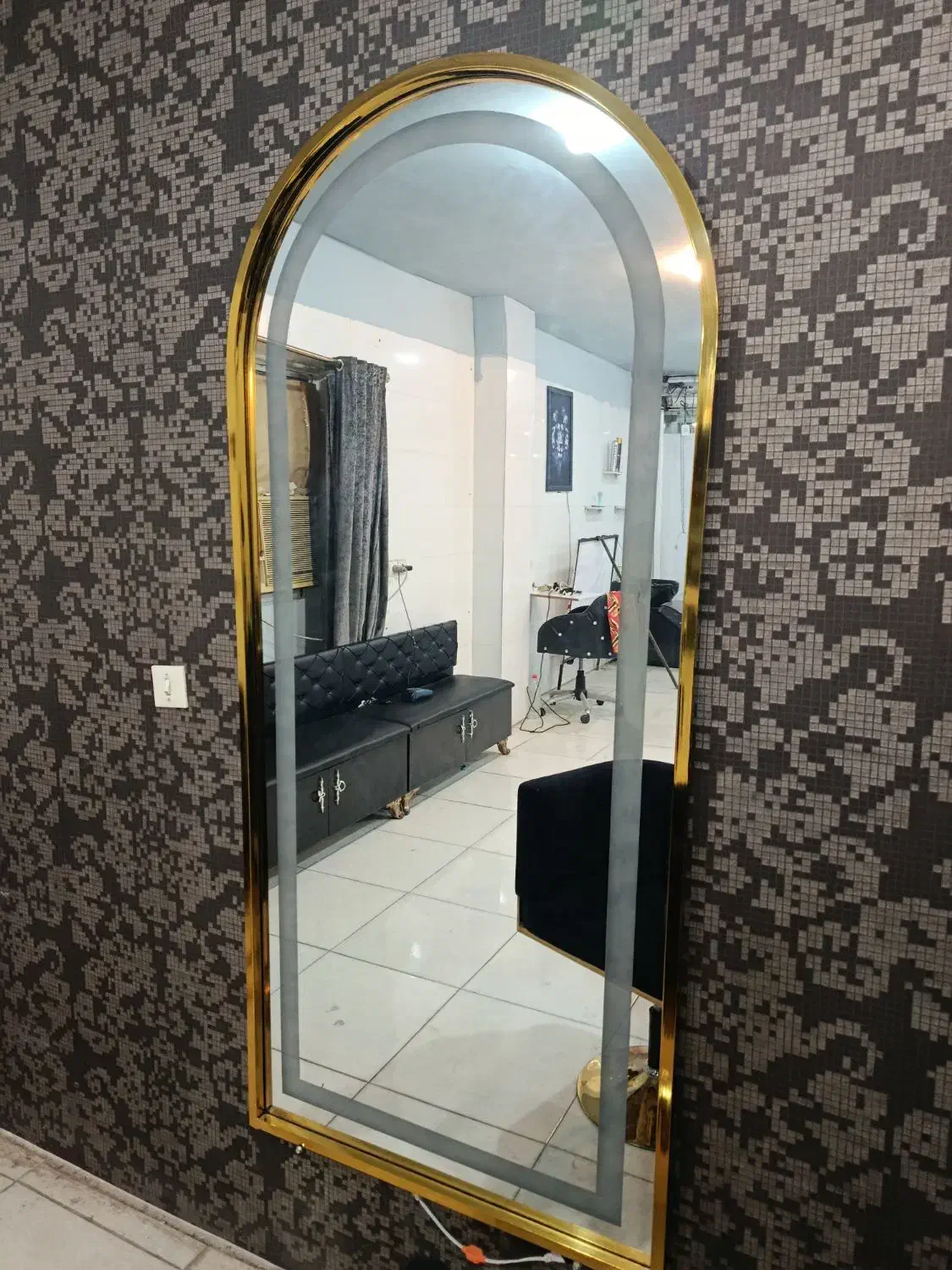 اینه بک لایت قاب دار|لوازم سرویس بهداشتی|جیرفت, |دیوار